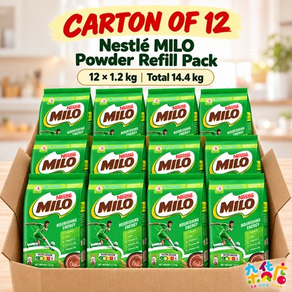 [LHH] Nestle Milo Powder Refill Pack 1.2KG x 12 Bundle