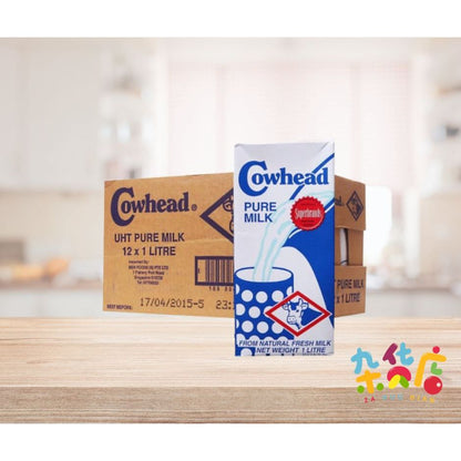 [CARTON] Cowhead Full Cream UHT Milk 全脂牛奶 1LTx12