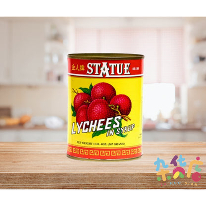 Statue Lychees In Syrup 企人牌荔枝 567gm